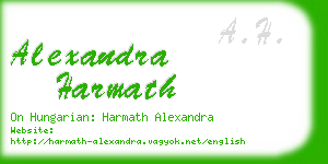 alexandra harmath business card